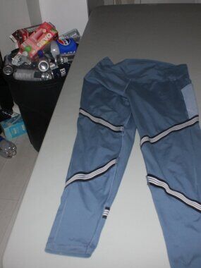 Blue Adidas 7/8 Legigngs Size XL